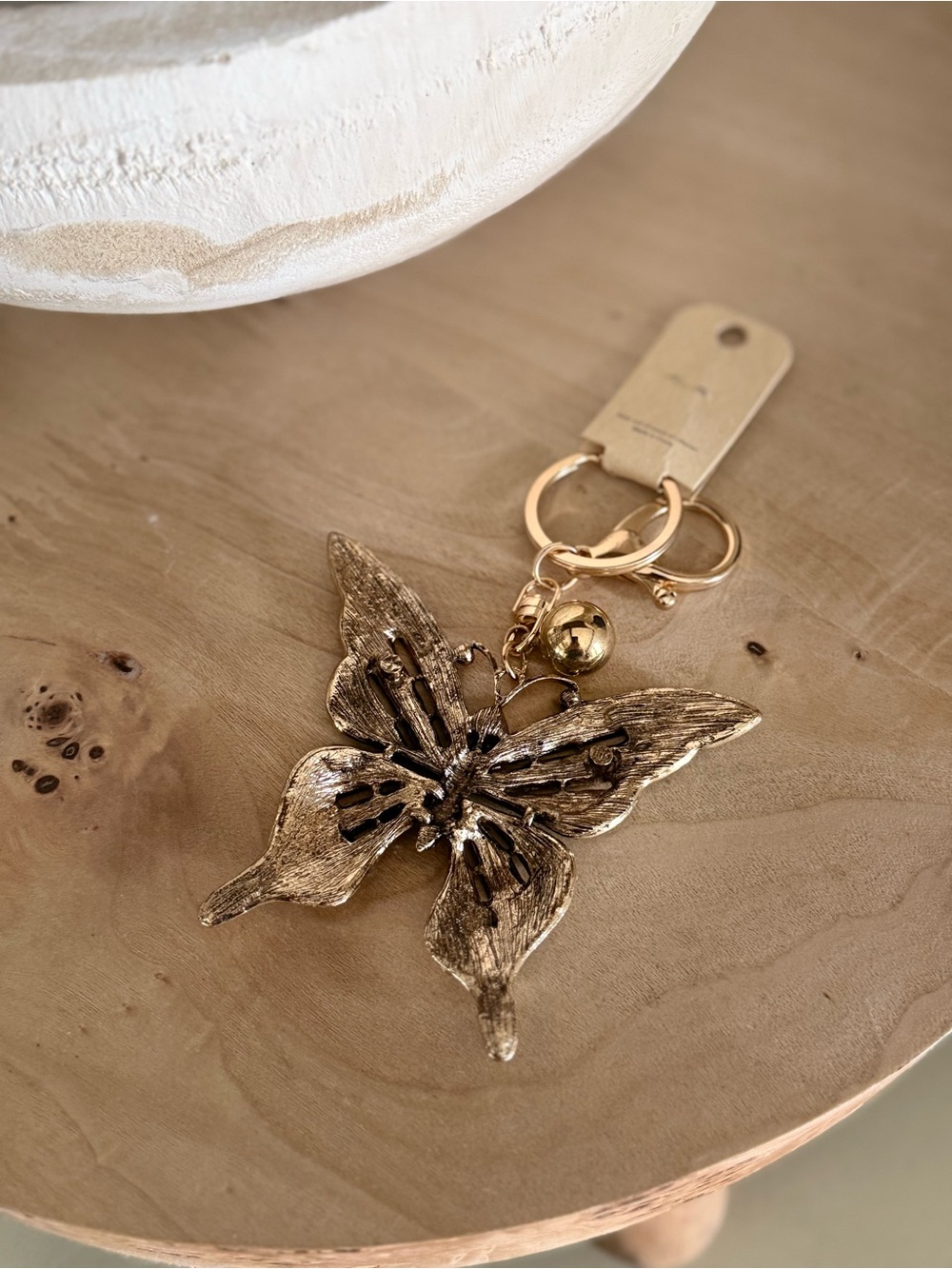 Crystal Butterfly Keychain Charm - Multicolor - Picture 3 of 4